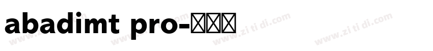 abadimt pro字体转换